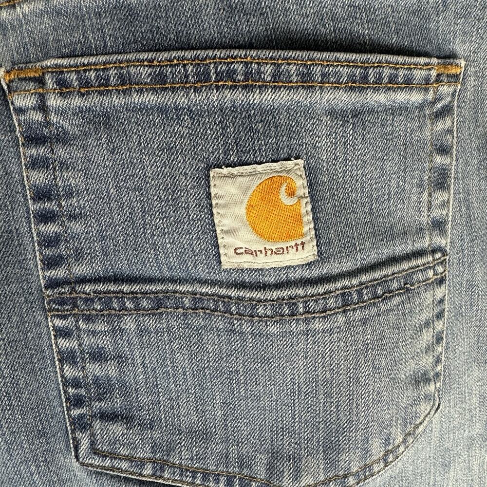 Carhartt Denim Jeans Mens 40x30 Blue Relaxed Fit Pants Workwear - Picture 6 of 6